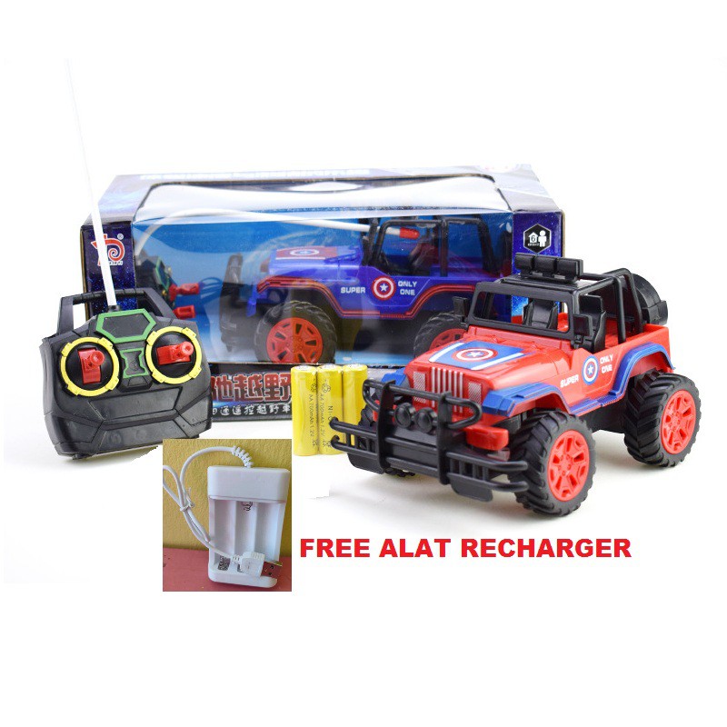  Mainan  Anak  RC Mobil  remote control model  jeep  wrangler 