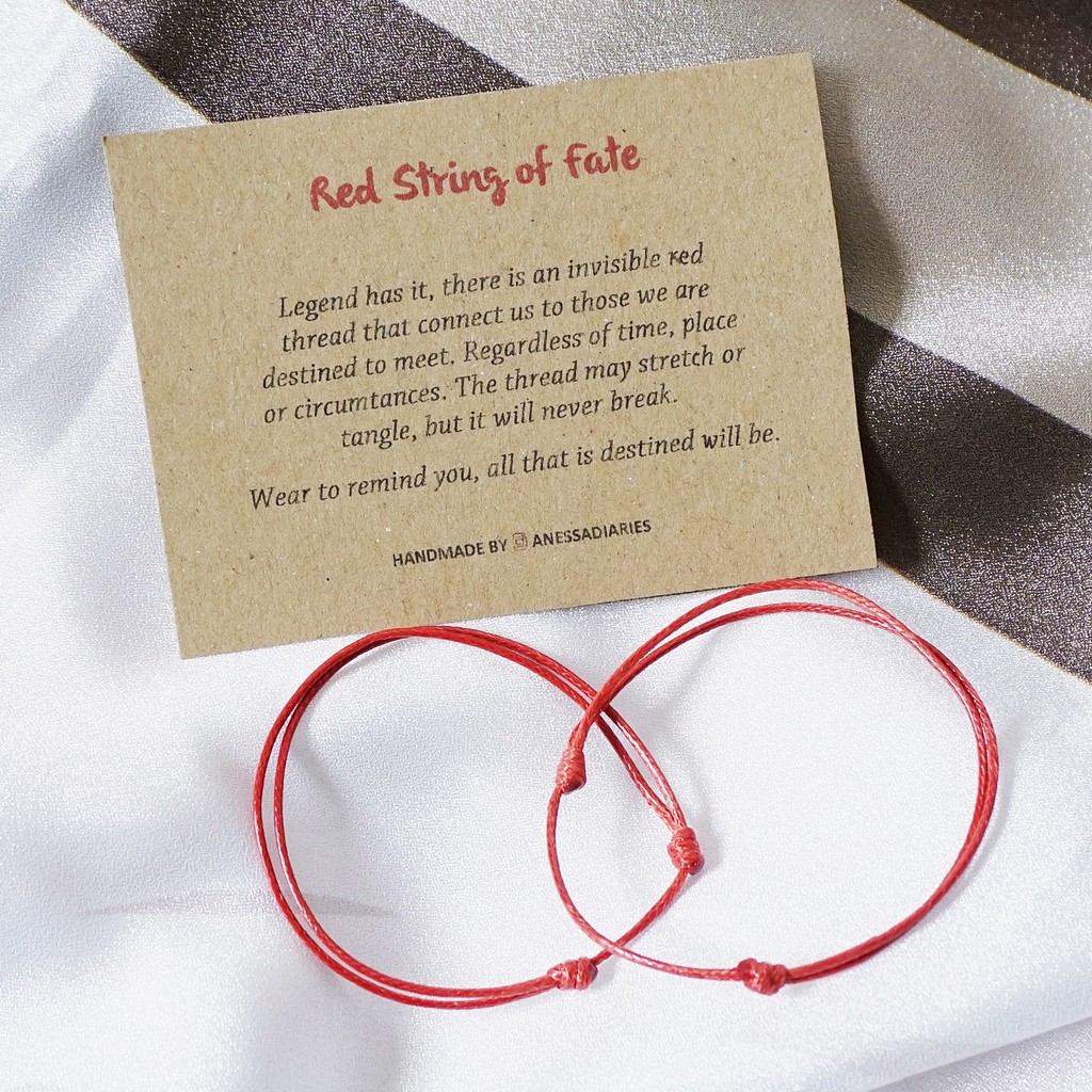 Gelang Red String Of Fate Waterproof Shopee Indonesia