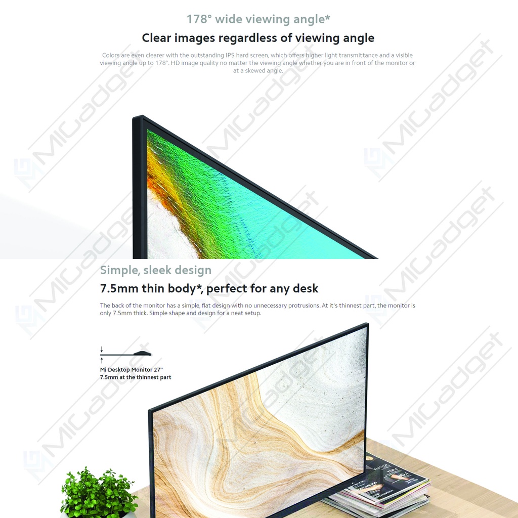 Xiaomi Mi Desktop Monitor 27 Inch Full HD Slim 75Hz