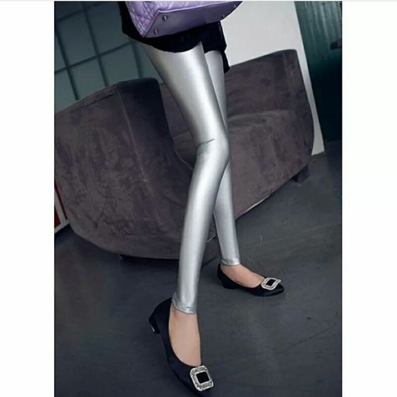 Legging Latex Kulit Tebal Highwaist Premium Import