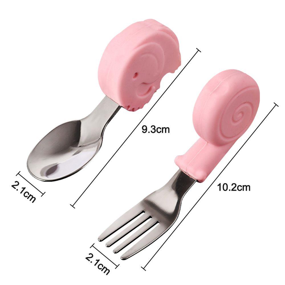 Top Baby Gadget Lucu Balita Alat Makan Sendok Garpu Anak Utensil