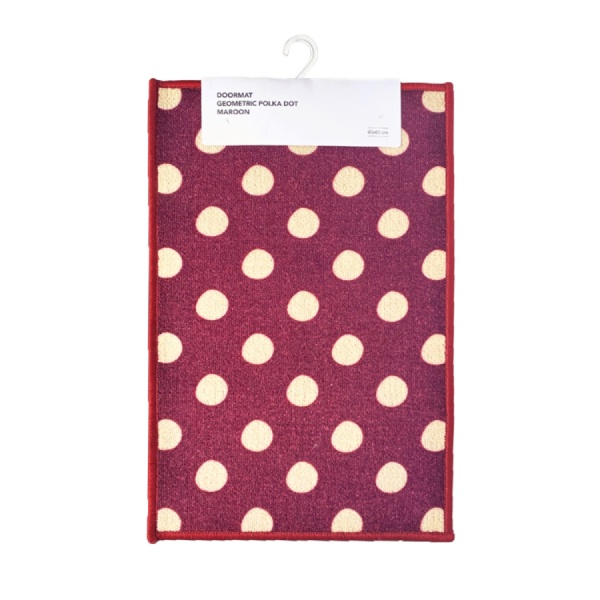 Miniso Keset Geometric Polka Dot Maroon