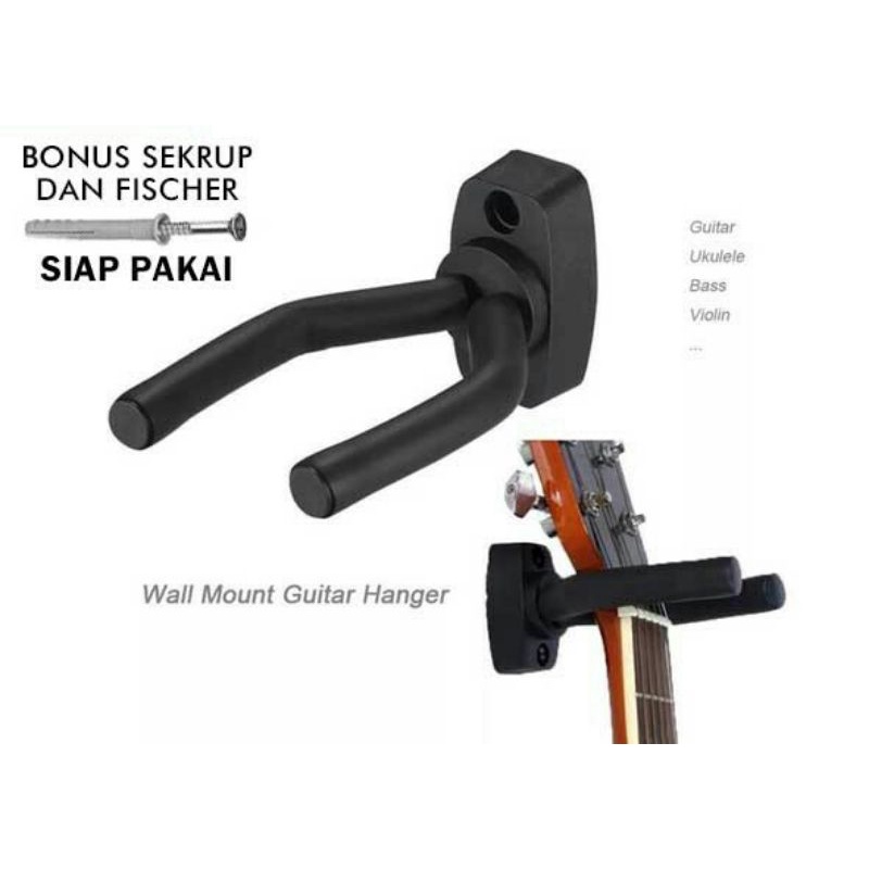HANGER GITAR / GANTUNGAN GITAR / STAN / STAND GITAR / GANTUNGAN DINDING KAMAR