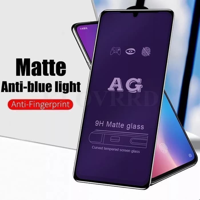 XIAOMI REDMI 10 5G 10C 10A 10 9T 9 9A 9C TEMPERED GLASS ANTI BLUE LIGHT MATTE FULL COVER