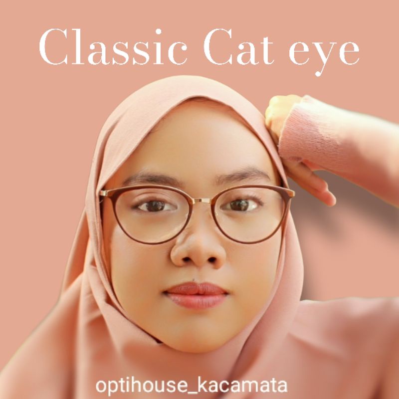 Kacamata Wanita Cat Eye Shaloz OPH 1770