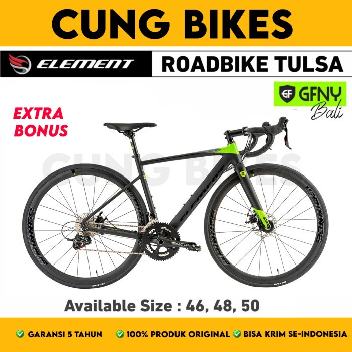 Sepeda Roadbike Balap ELEMENT TULSA GFNY Bali 700C 2 x 11 Speed Garansi Resmi 5 Tahun