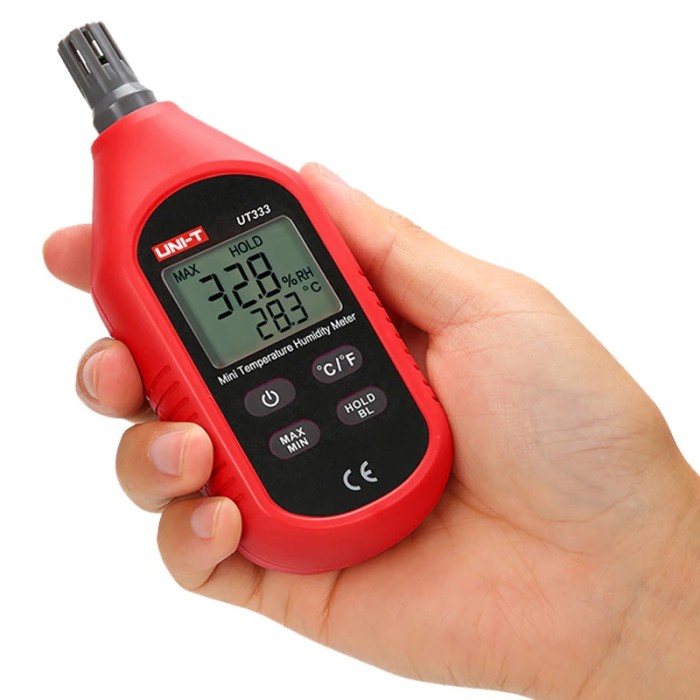 UNI-T UT333 - Mini Temperature &amp; Humidity Meter - Pengukur Kelembaban &amp; Temperatur Udara