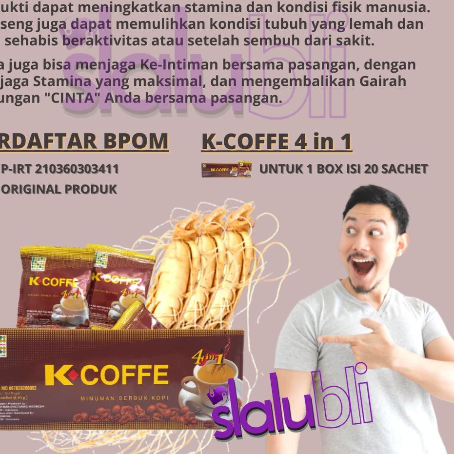 

[Terlaris Today] K-Coffee 4 In 1 Kopi Ginseng Suami Sehat Istri Nikmat