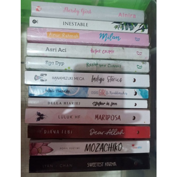 PRELOVED BUKU NOVEL FIKSI REMAJA TEENLIT WATTPAD MARIPOSA