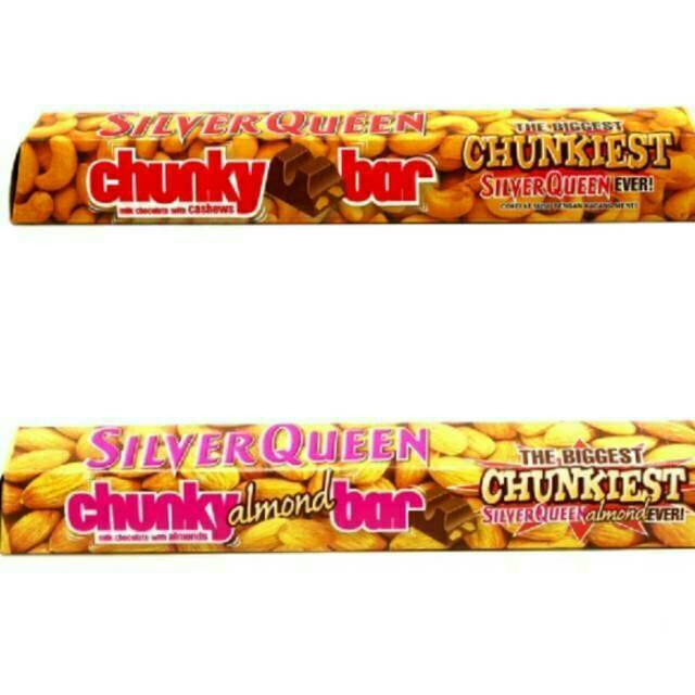 Chunky Bar SilverQueen  cokelat 95 Gram Varian Mede / Almond