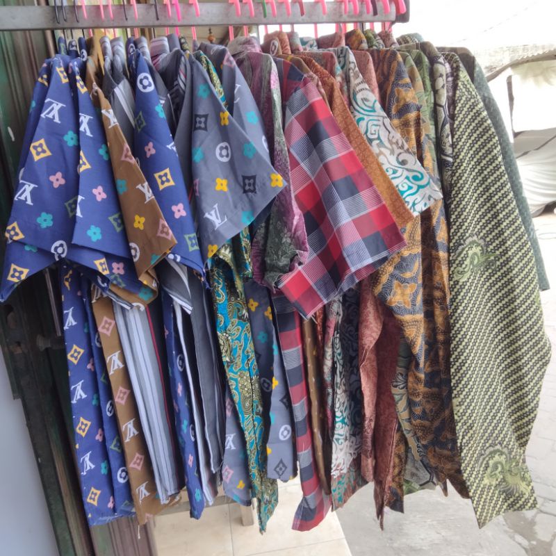PL / PRELOVED PAKAIAN BAPAK BAPAK MURAH / PAKAIAN PRIA /BATIK  LENGAN PANJANG / KEMEJA LENGAN PENDEK