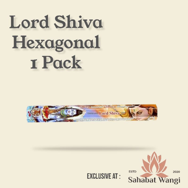 Dupa India Darshan Lord Shiva Hexa Short 20Stick