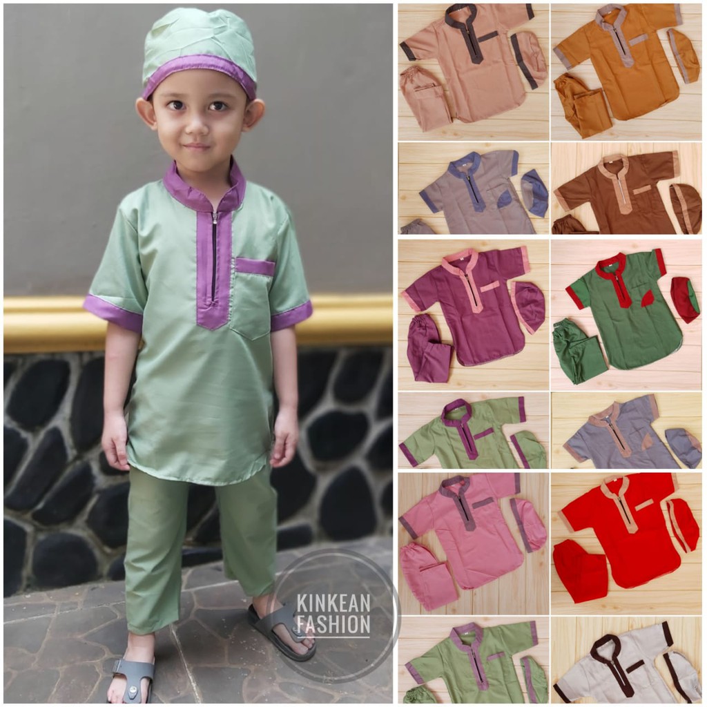 Koko Kurta Zipper Anak size M &quot;2-4 tahun&quot;