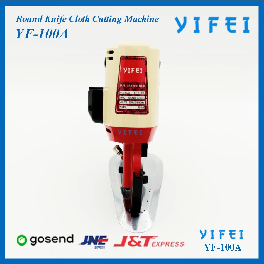 Mesin Potong Bahan Kain Merek YIFEI YF-100A/Octagon Round Knife Cutter