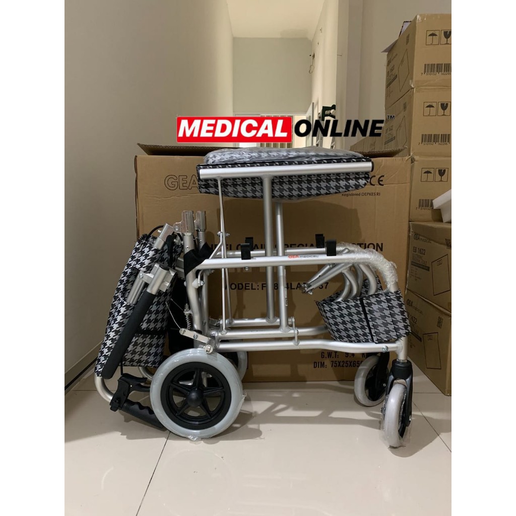 KURSI RODA TRAVELLING FS-804-LABJ-37 GEA MEDICAL ONLINE MEDICALONLINE KURSI RODA TRAVEL GEA