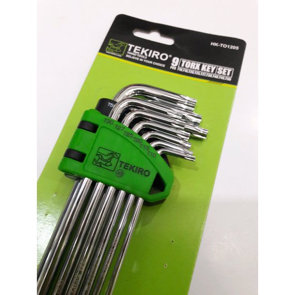 TEKIRO Kunci L set bintang panjang 9 pcs