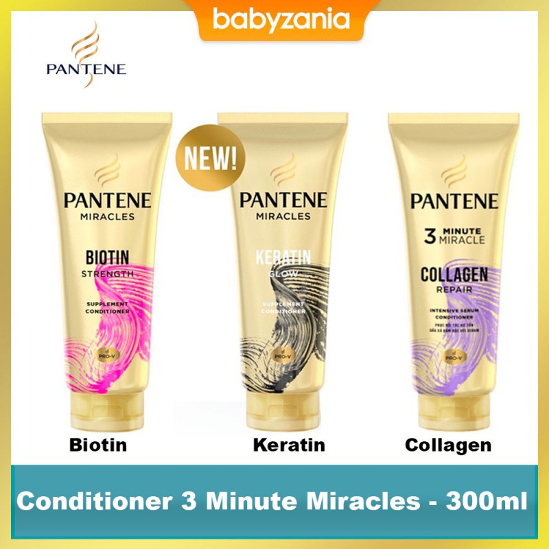 Pantene Conditioner 3 Minutes Miracles Kondisioner Rambut - 300 ml