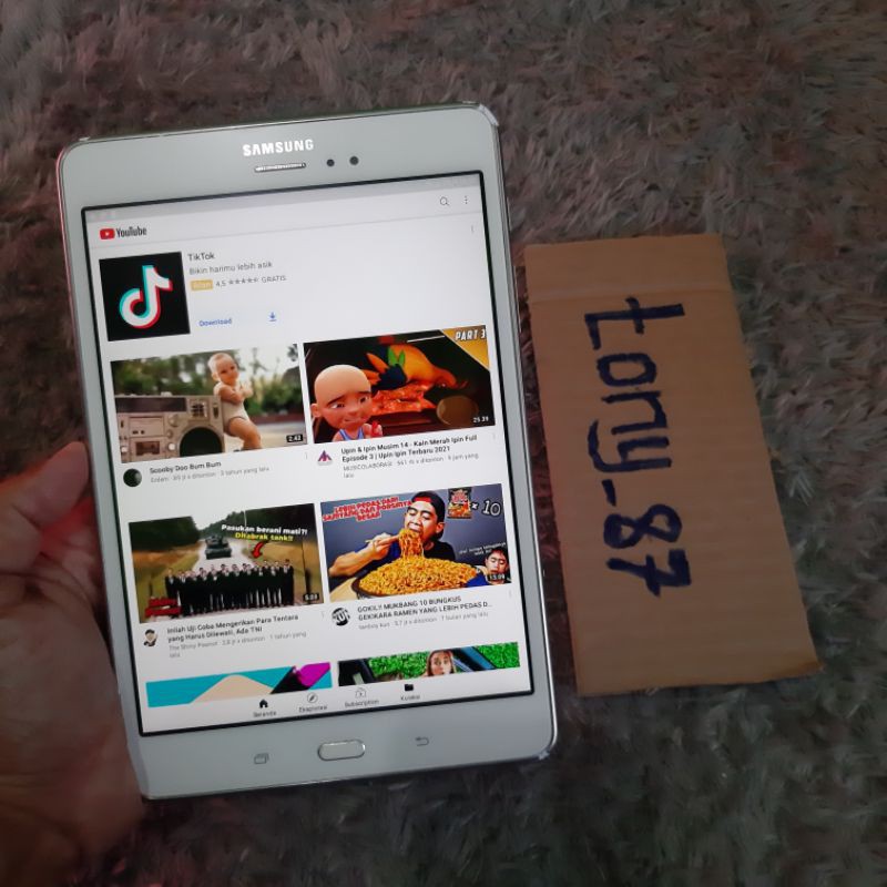 Samsung Tab A8 with S pen 2/16gb P355 second berkualitas