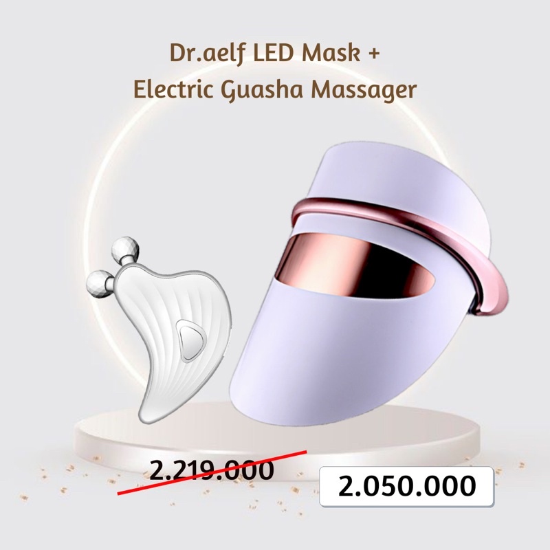 Dskinbooster-Bundle set: Dr.aelf LED Mask + Electric Guasha Massager