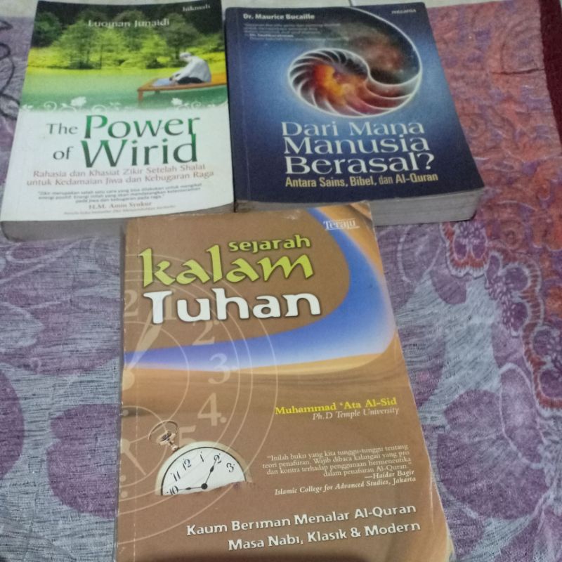 [ORIGINAL] Buku The Power of Wirid/Sejarah Kalam Tuhan/Dari Mana Manusia Berasal