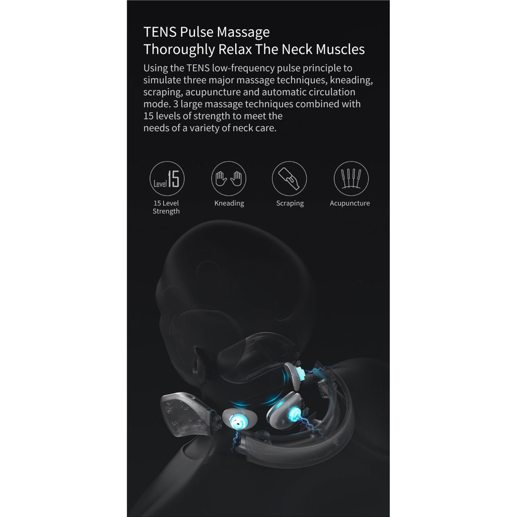 XIAOMI JEEBACK G2 - Far Infrared Cervical Neck Massager - Alat Pijat Leher Ajaib dari XIAOMI