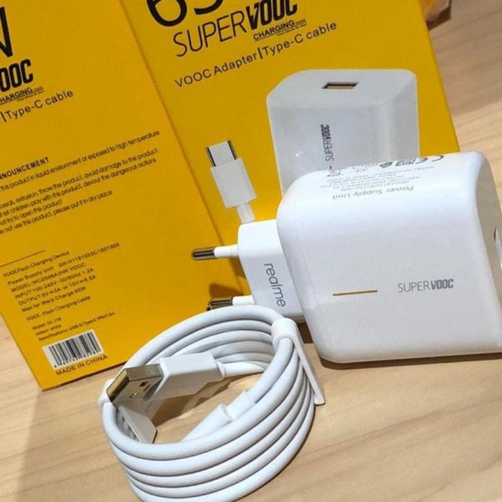 Hadir Hebat Charger Realme Original 100% SuperVooc 65Watt/30 Watt