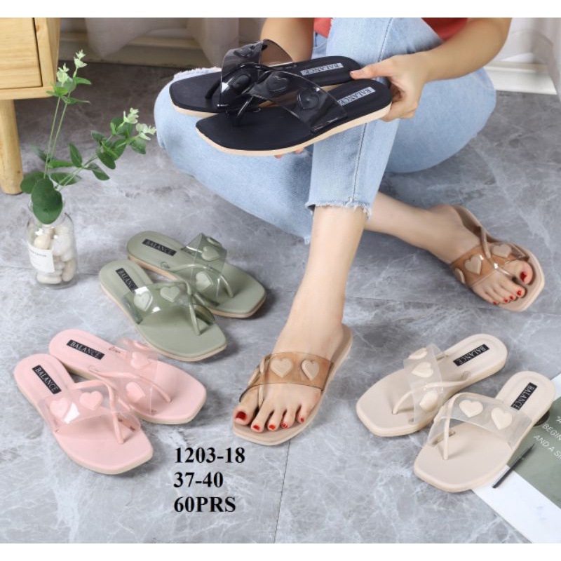 Sandal Selop Jelly Lipat Love Balance 1203-18