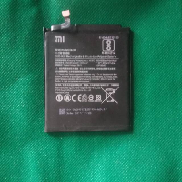 baterai redmi note 5a original copotan