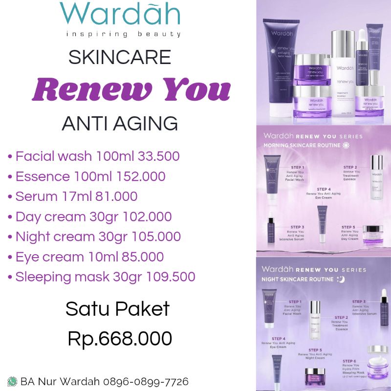 Paket Wardah Renew You Series