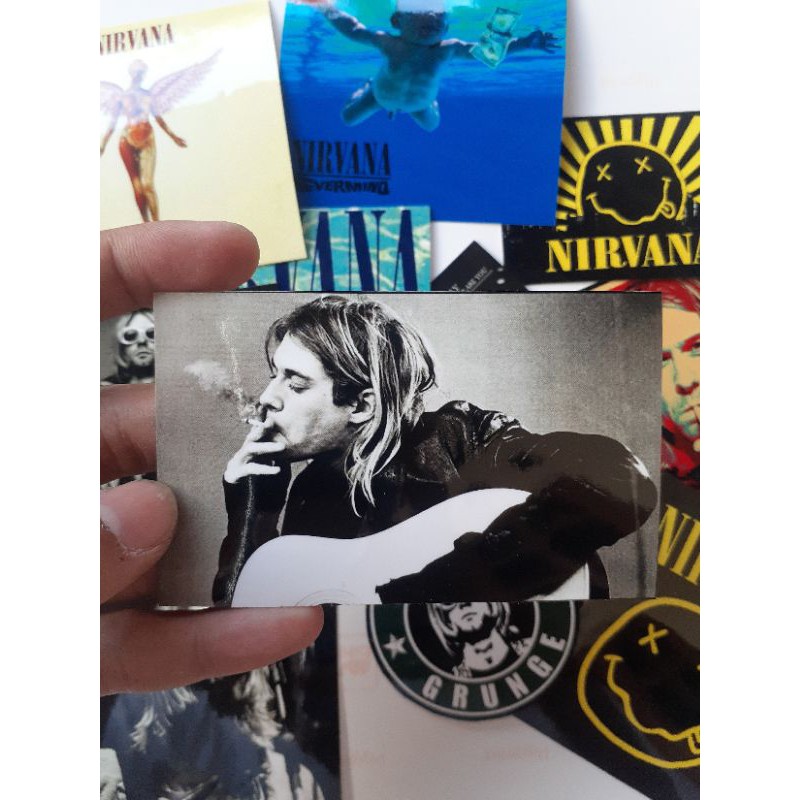 STICKER PACK NIRVANA SRICKER KURT COBAIN STIKER TUMBLR STIKER NIRVANA STIKER PACK