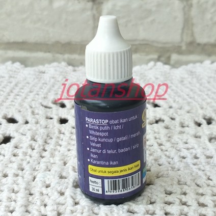 PARASTOP 30ml obat ikan hias anti parasit kulit dan jamur