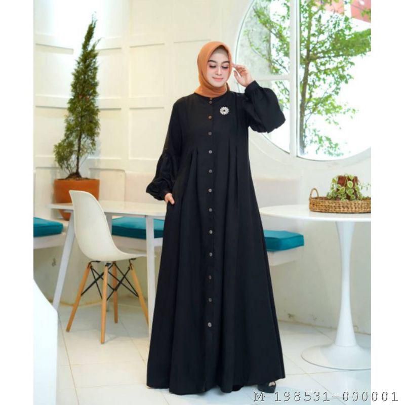 GAMIS WANITA ANDIN MOSSCREPE  VDYK-021Warna: Hitam, Putih, Avocado, Purple, Millo, Salem, Maroon, Le