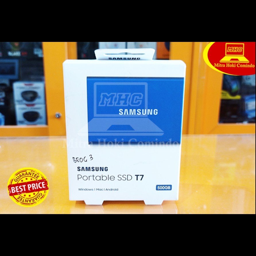 SSD SAMSUNG SSD PORTABLE T7 500GB SSD Eksternal Murah