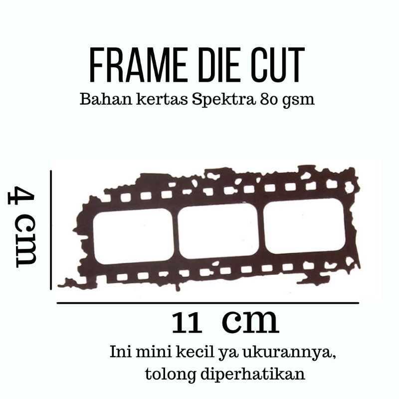 

FILM Strip Die Cut Bentuk Frame Foto Jurnal Scrapbook Journaling