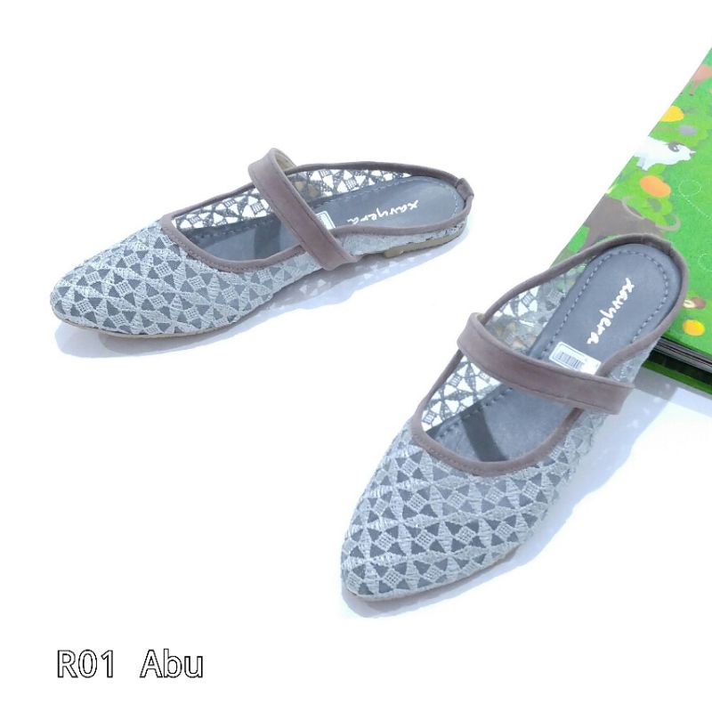 BORNEO XAVYERA SENDAL SANDAL MULES BAHAN BRUKAT BR01 BY XAVYERA