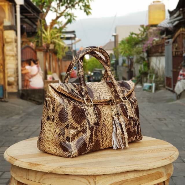 Tas Kulit Ular Hinara Series 3 Shopee Indonesia