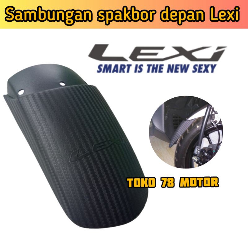 Sambungan Spakbor depan yamaha Lexi motif carbon