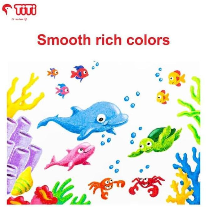 

Oil Pastel / Krayon Minyak Titi Ti-P-36S / 36 Warna / Colors Best Seller