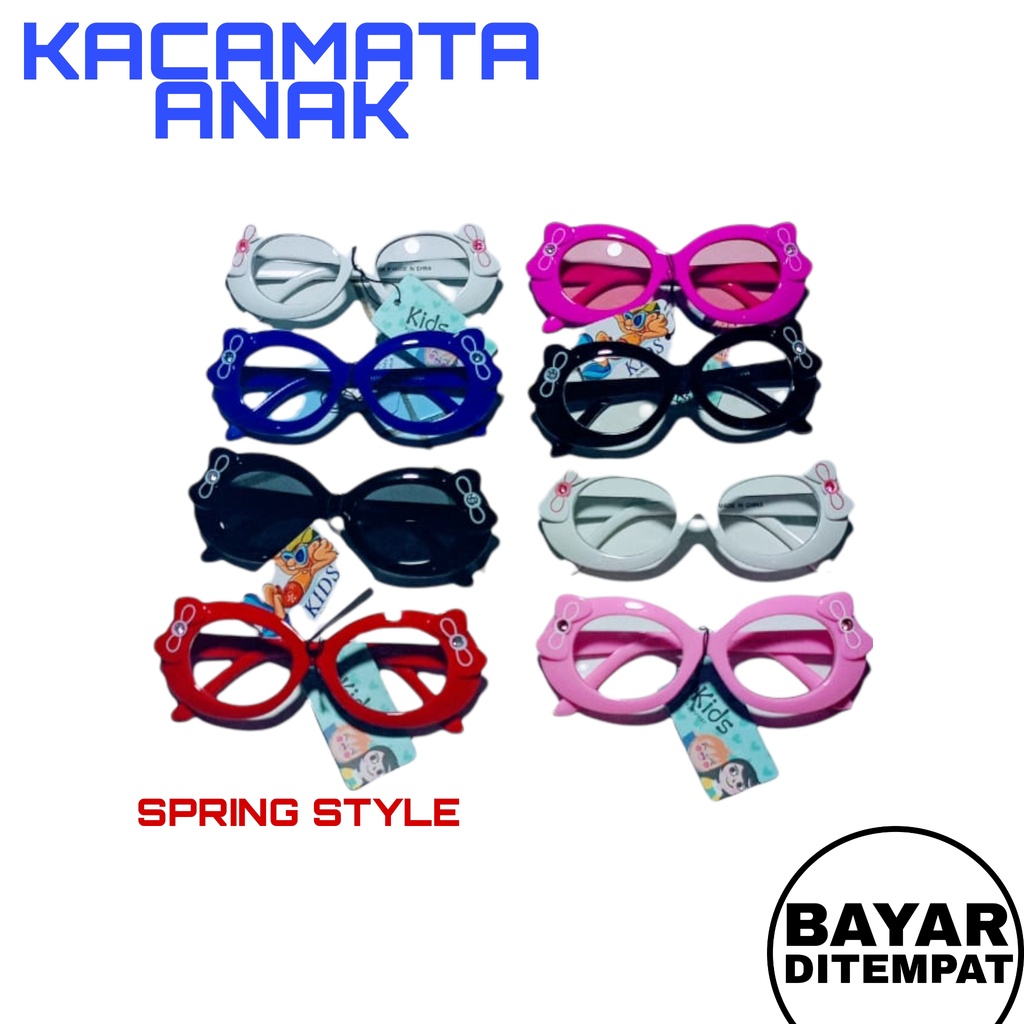 Kacamata anak trendy terbaru anak kaca mata pita lucu keren variasi warna cewek / perempuan - {Spring Style}