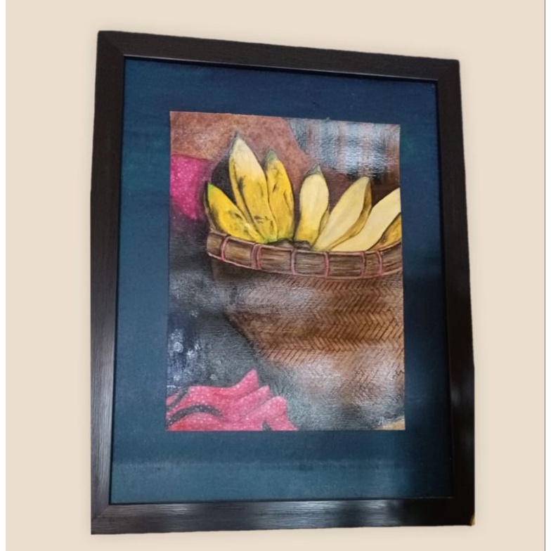 

Lukisan oil pastel "bananas