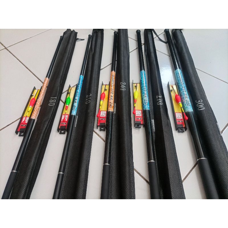 1 Set Joran Tegek Daihan Panjang 1.8M - 4.5M Lengkap Tinggal Pakai