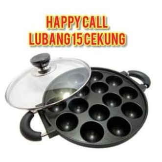 HAPPY CALL Cetakan Kue 8 Lubang 7 Datar 15 Pukis 4 MARTABAK MINI MANIS LUMPUR Apem Snack Maker-15 + Packing