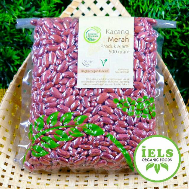 

Kacang merah lingkar organik kemasan 500gr