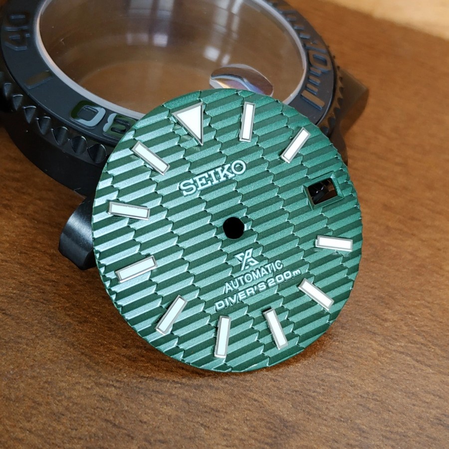 Seiko Dial submariner datejust seiko mod nh36 7s2 all crown green