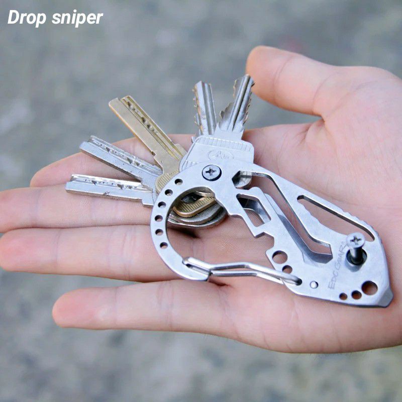 EDC Gantungan Kunci Multifungsi Outdoor Equipment Multifunction Quickdraw Belt Guard Key Holder