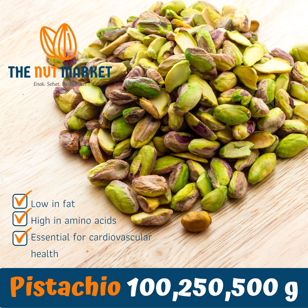 

Pistachio Oven Roasted 100, 250, 500 gram Panggang