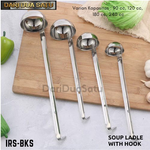 Irus Bakso Stainless / Centong Bakso Kuah Stainless Berbagai Ukuran / Centong Kuah Stainless Tebal /