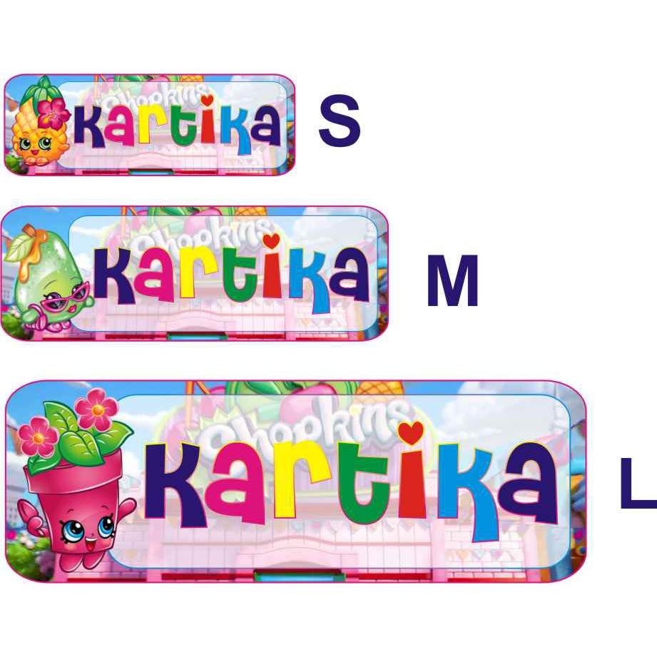 

STIKER LABEL NAMA WATERPROOF BASIC SHOPKINS 2