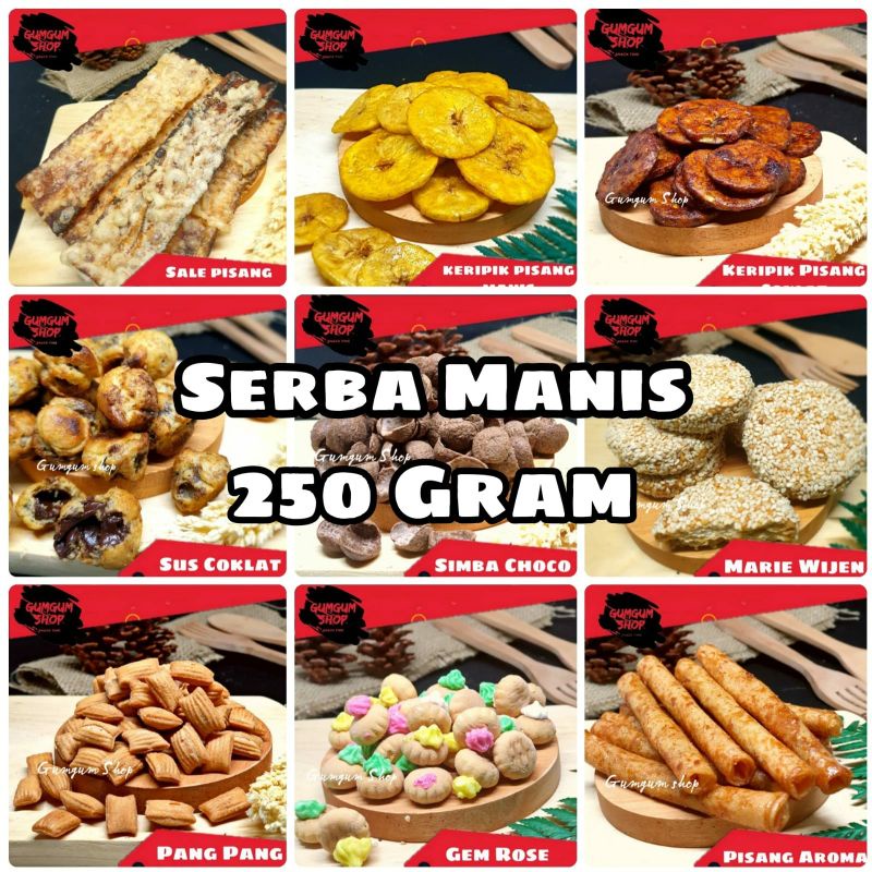 

Snack Kiloan Cemilan Camilan Manis 250 Gram Premium Exp Aman