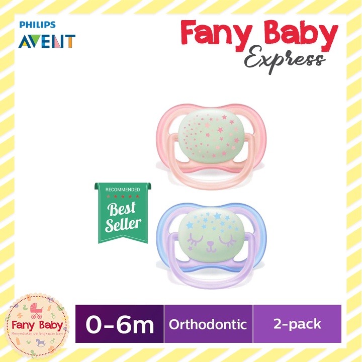 AVENT SOOTHER AIR NIGHT GIRL 0-6 / SCF376/12